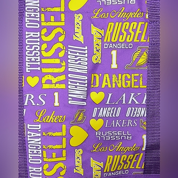 FOREVER COLLETABLES |  D'ANGELO RUSSELL L.A. LAKERS NBA LARGE TOTE B…   … - Picture 9 of 11